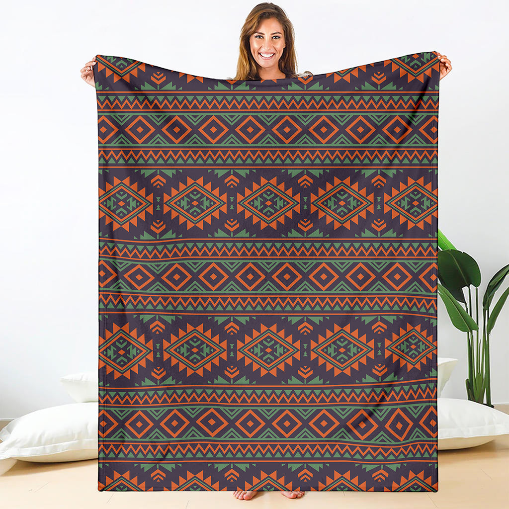 Retro Tribal Navajo Pattern Print Blanket
