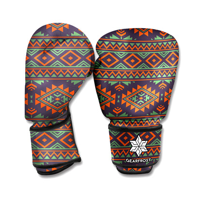 Retro Tribal Navajo Pattern Print Boxing Gloves