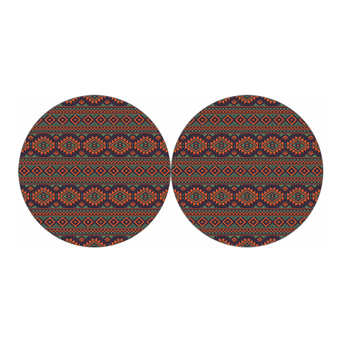 Retro Tribal Navajo Pattern Print Car Coasters