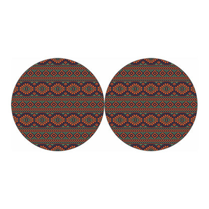 Retro Tribal Navajo Pattern Print Car Coasters