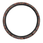 Retro Tribal Navajo Pattern Print Car Steering Wheel Cover