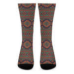 Retro Tribal Navajo Pattern Print Crew Socks