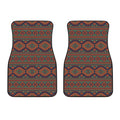 Retro Tribal Navajo Pattern Print Front Car Floor Mats