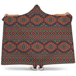 Retro Tribal Navajo Pattern Print Hooded Blanket
