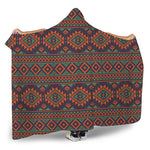 Retro Tribal Navajo Pattern Print Hooded Blanket