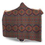 Retro Tribal Navajo Pattern Print Hooded Blanket