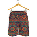 Retro Tribal Navajo Pattern Print Men's Shorts
