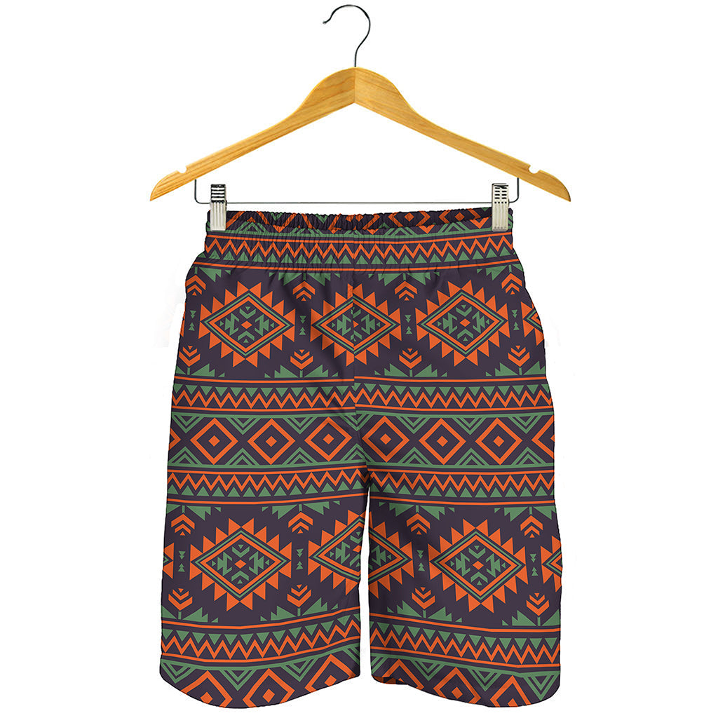 Retro Tribal Navajo Pattern Print Men's Shorts