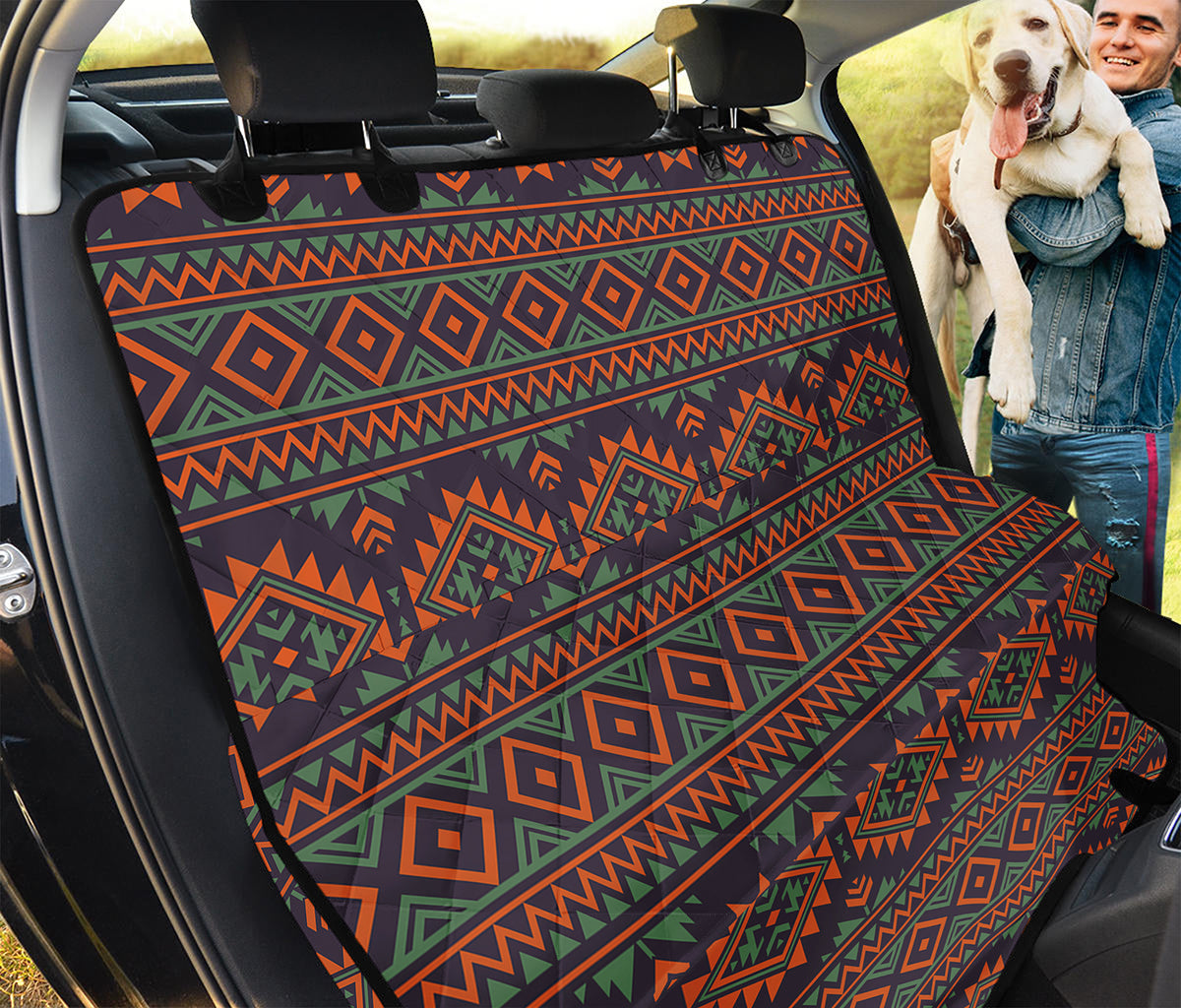 Retro Tribal Navajo Pattern Print Pet Car Back Seat Cover