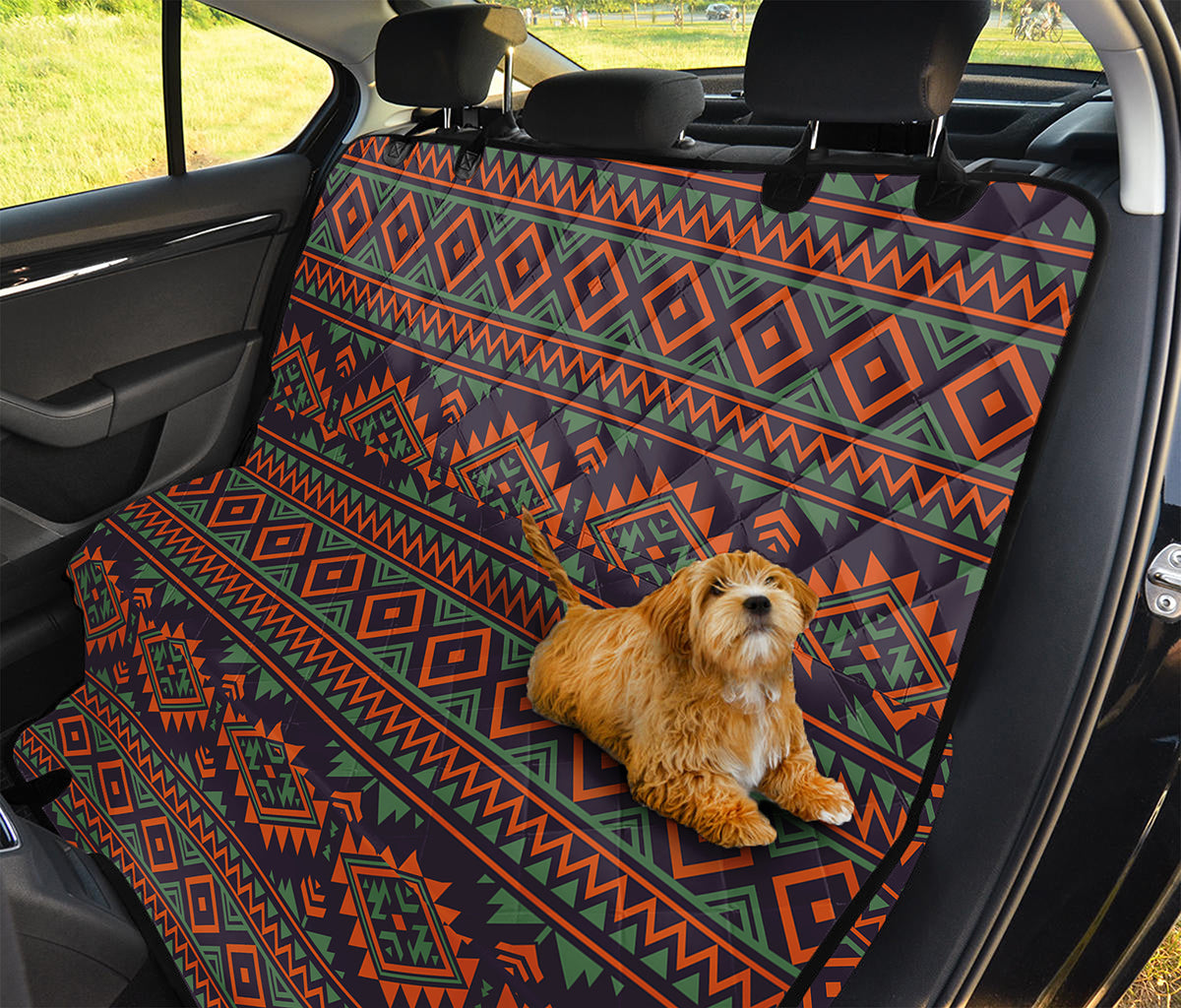 Retro Tribal Navajo Pattern Print Pet Car Back Seat Cover