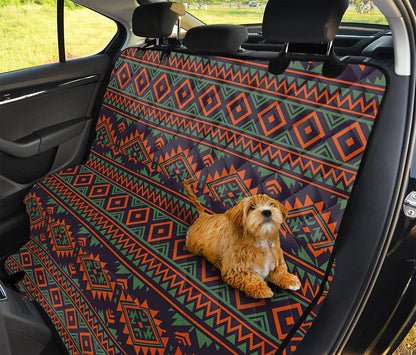 Retro Tribal Navajo Pattern Print Pet Car Back Seat Cover