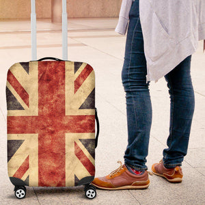 Retro Union Jack British Flag Print Luggage Cover GearFrost