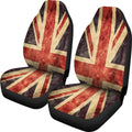 Retro Union Jack British Flag Print Universal Fit Car Seat Covers
