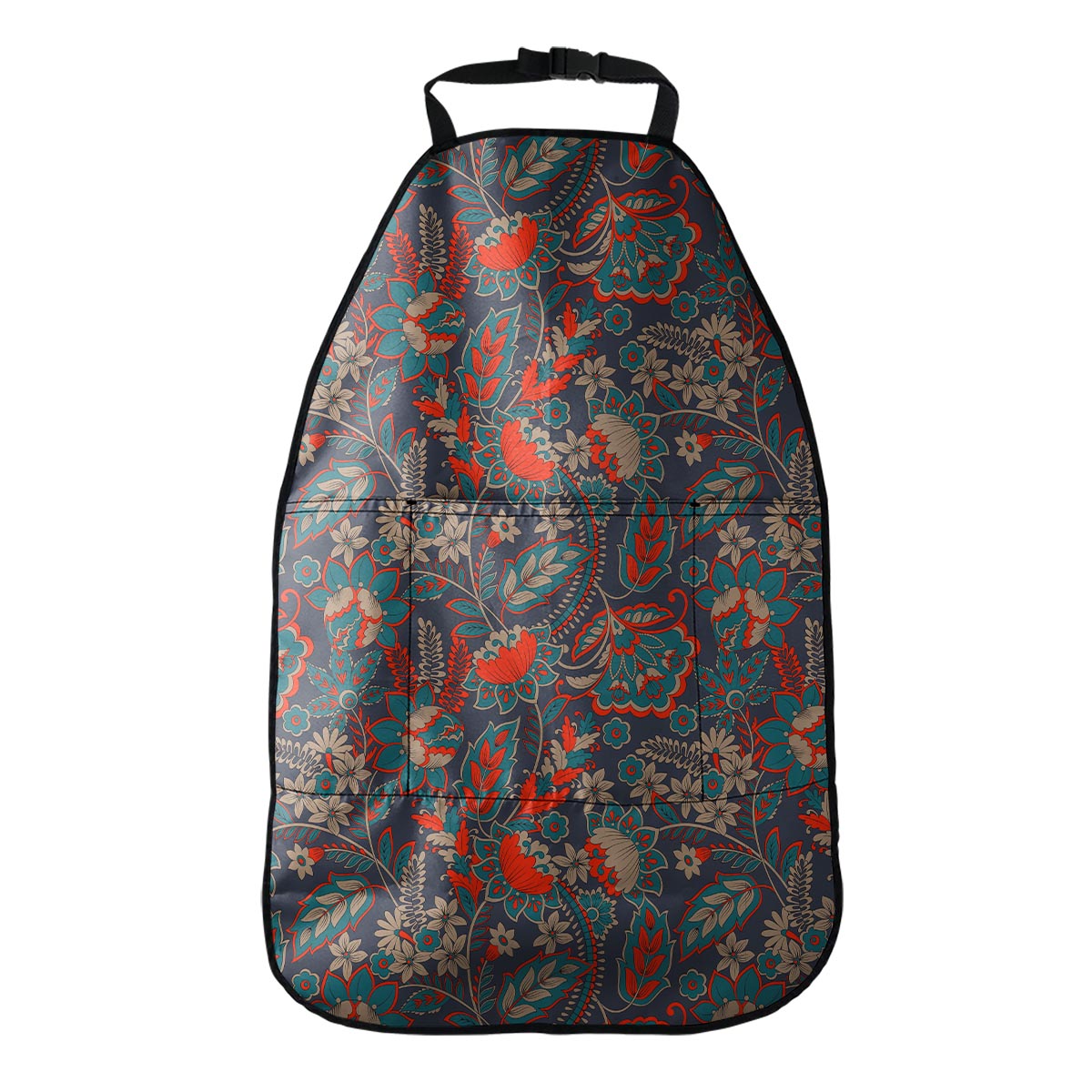 Retro Vintage Bohemian Floral Print Car Seat Organizers