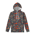 Retro Vintage Bohemian Floral Print Pullover Hoodie