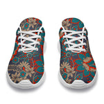 Retro Vintage Bohemian Floral Print Sport Shoes GearFrost