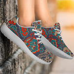 Retro Vintage Bohemian Floral Print Sport Shoes GearFrost
