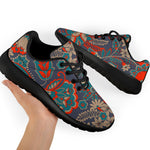 Retro Vintage Bohemian Floral Print Sport Shoes GearFrost