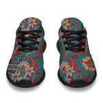 Retro Vintage Bohemian Floral Print Sport Shoes GearFrost