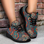 Retro Vintage Bohemian Floral Print Sport Shoes GearFrost