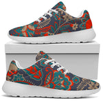 Retro Vintage Bohemian Floral Print Sport Shoes GearFrost