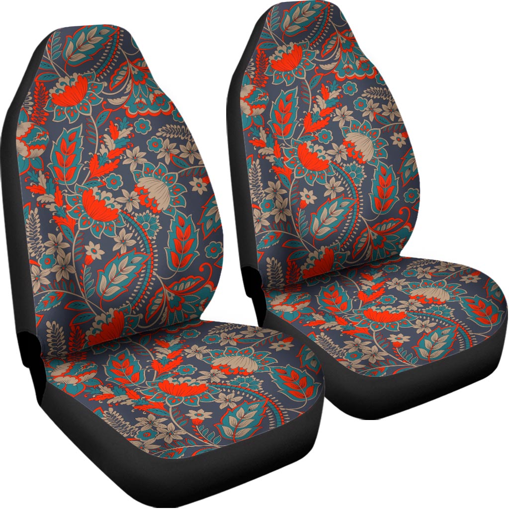 Retro Vintage Bohemian Floral Print Universal Fit Car Seat Covers