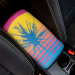 Retrowave Sunset Palm Tree Print Car Center Console Cover