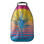 Retrowave Sunset Palm Tree Print Car Seat Organizers