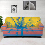 Retrowave Sunset Palm Tree Print Sofa Cover