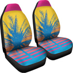 Retrowave Sunset Palm Tree Print Universal Fit Car Seat Covers