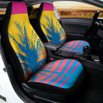 Retrowave Sunset Palm Tree Print Universal Fit Car Seat Covers