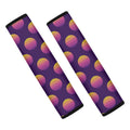 Retrowave Sunset Pattern Print Car Seat Belt Covers