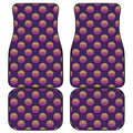 Retrowave Sunset Pattern Print Front and Back Car Floor Mats