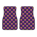 Retrowave Sunset Pattern Print Front Car Floor Mats