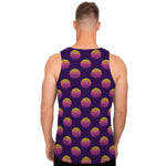 Retrowave Sunset Pattern Print Men's Tank Top