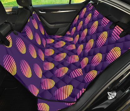 Retrowave Sunset Pattern Print Pet Car Back Seat Cover