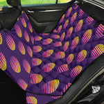 Retrowave Sunset Pattern Print Pet Car Back Seat Cover