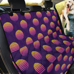 Retrowave Sunset Pattern Print Pet Car Back Seat Cover
