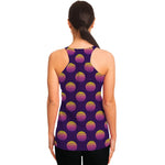 Retrowave Sunset Pattern Print Women's Racerback Tank Top