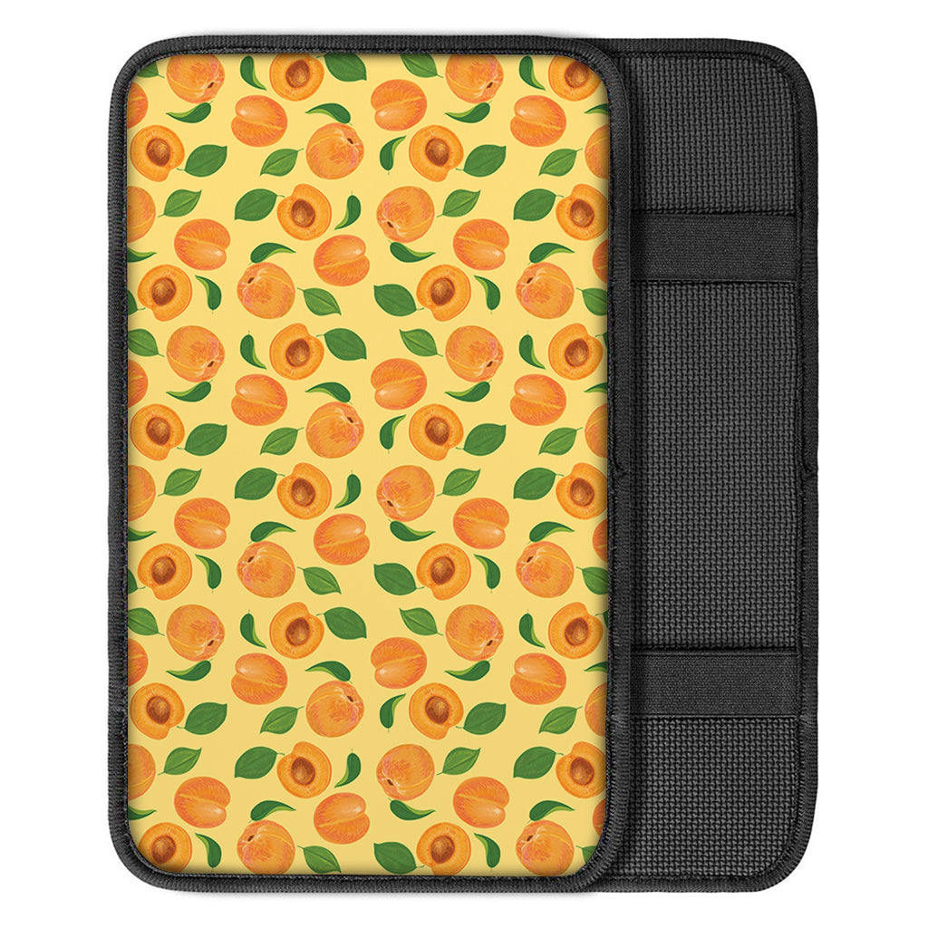 Ripe Apricot Fruit Pattern Print Car Center Console Cover