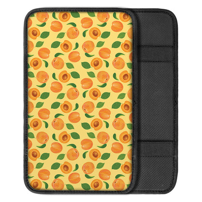 Ripe Apricot Fruit Pattern Print Car Center Console Cover