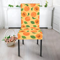 Ripe Apricot Fruit Pattern Print Dining Chair Slipcover