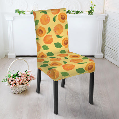 Ripe Apricot Fruit Pattern Print Dining Chair Slipcover