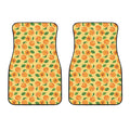 Ripe Apricot Fruit Pattern Print Front Car Floor Mats