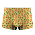 Ripe Apricot Fruit Pattern Print Men's Boxer Briefs