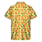 Ripe Apricot Fruit Pattern Print Men's Short Sleeve Shirt