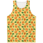 Ripe Apricot Fruit Pattern Print Men's Tank Top