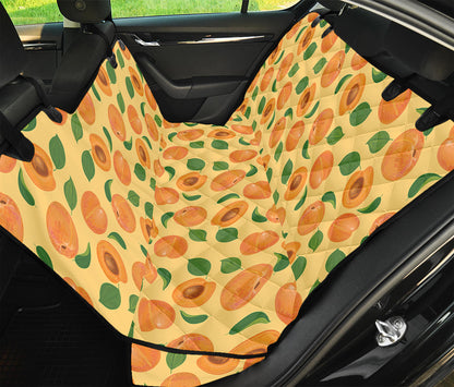 Ripe Apricot Fruit Pattern Print Pet Car Back Seat Cover