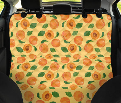 Ripe Apricot Fruit Pattern Print Pet Car Back Seat Cover