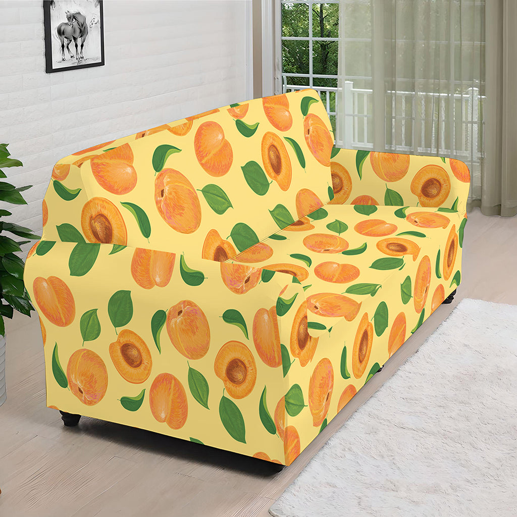 Ripe Apricot Fruit Pattern Print Sofa Cover